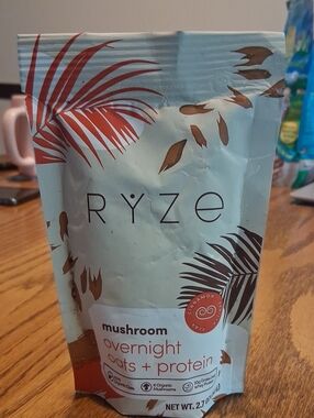 Mushroom Overnight Oats + Protein - Cinnamon (Cream/Tan)